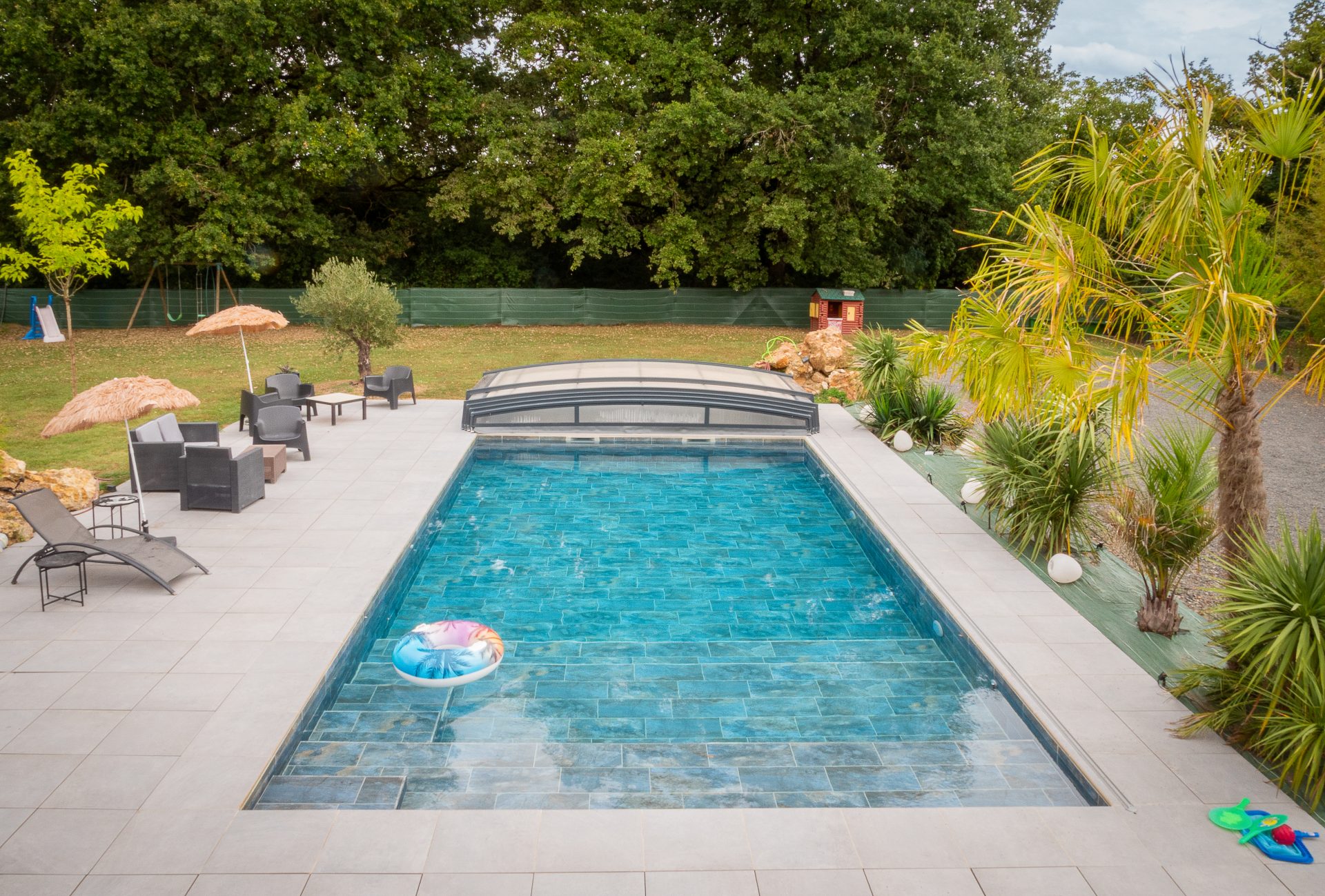 Extérieur, terrasse, piscine