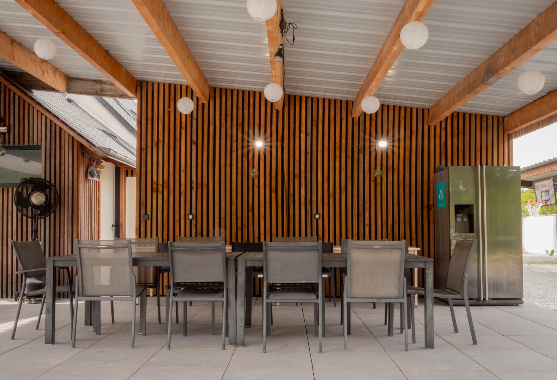 Extérieur, terrasse, salon